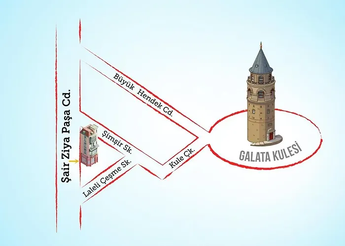 2br Unique Terrace 2 Ac In Beyoglu Galata Apartamento *